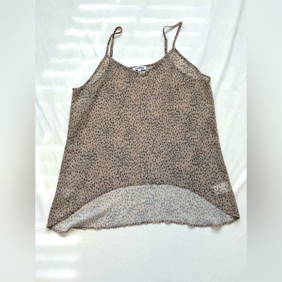 Sheer overlay cheetah print tank from express. Size L - Picture 1 of 1